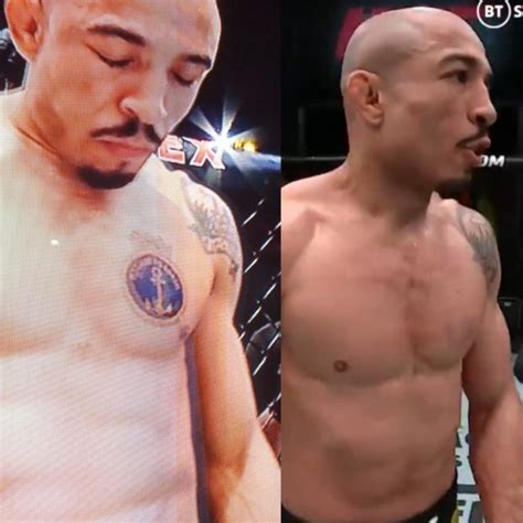 Jose Aldo and his disappearing tattoo leave stars .